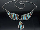 Vintage Carlos Eagle Native American Sterling Cobblestone Necklace - Estate Fresh Austin