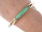 Vintage Chinese 14k Gold Jadeite bangle - Estate Fresh Austin