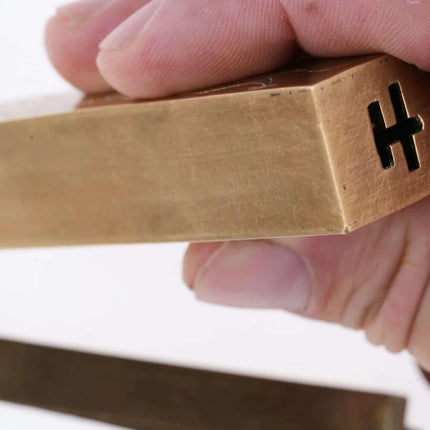 Vintage Chinese Engraved Brass lock - Estate Fresh Austin