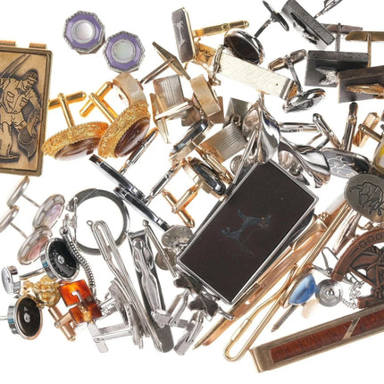 Vintage collection cufflinks money clips, tie clips, etc - Estate Fresh Austin