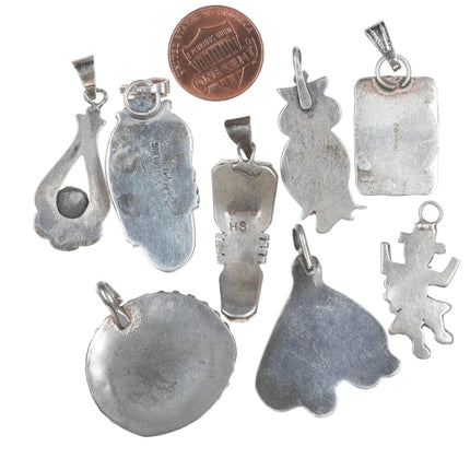 Vintage Collection - Native American silver and stone pendants/charms - Estate Fresh Austin