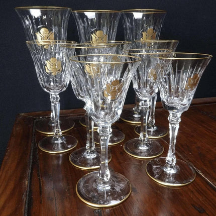 Vintage Crystal Congressional or Presidential Stemware Likely LBJ Era White House or Banquet 10 p - Estate Fresh Austin
