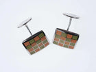 Vintage David Donahue Guilloche Enamel Sterling silver cufflinks - Estate Fresh Austin