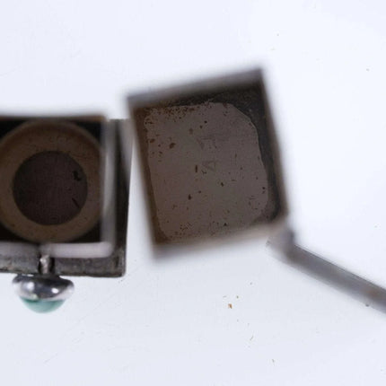 Vintage Engraved Italian 800 Silver Lipstick Case Vintage Holder w/ Mirror Compa - Estate Fresh Austin