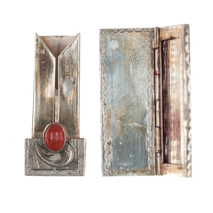 Vintage Engraved Italian 800 Silver Lipstick Case Vintage Holder - Estate Fresh Austin