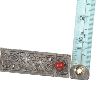 Vintage Engraved Italian 800 Silver Lipstick Case Vintage Holder - Estate Fresh Austin