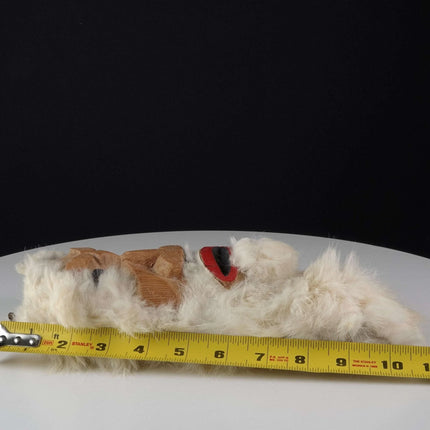 Vintage Eskimo Mask Carved Wood and Fur Artist Signed - Estate Fresh Austin