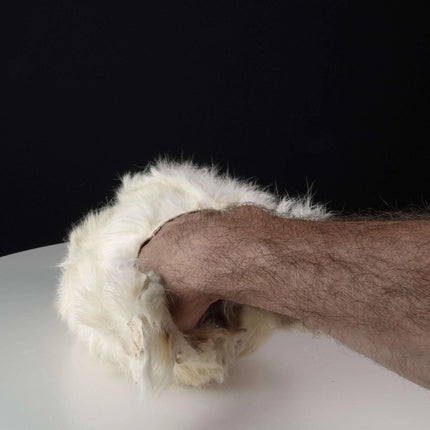 Vintage Eskimo Mask Carved Wood and Fur Artist Signed - Estate Fresh Austin