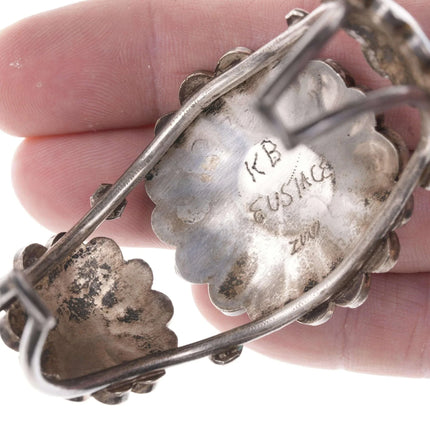 Vintage Eustace Zuni Sunface multi-stone inlay ring and bracelet set - Estate Fresh Austin