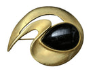 Vintage Georgiou gold tone Modernist brooch pin - Estate Fresh Austin