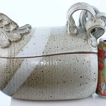 Vintage Ginny and Paul Anthony Studio Pottery Chicken Cooker Sculptural casserol - Estate Fresh Austin