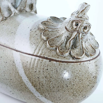 Vintage Ginny and Paul Anthony Studio Pottery Chicken Cooker Sculptural casserol - Estate Fresh Austin