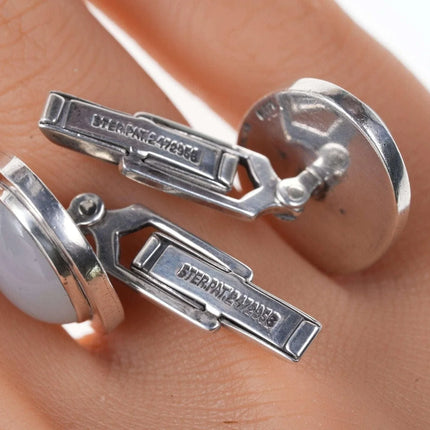 Vintage Gumps Jade/Sterling cufflinks - Estate Fresh Austin