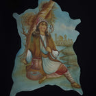 Vintage Hand Painted Hide Possibly russian - Estate Fresh Austin