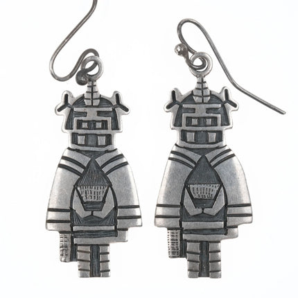 Vintage Hopi Overlay sterling earrings - Estate Fresh Austin
