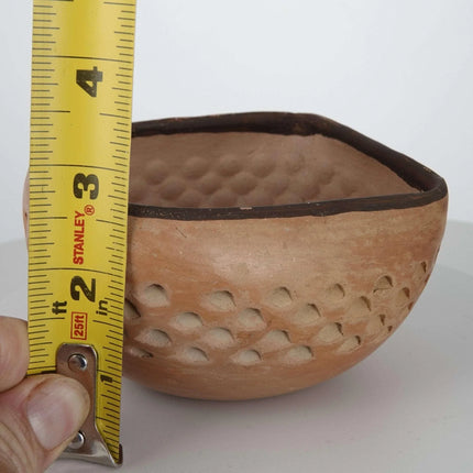 Vintage Hopi Snake-Sand Marked Pottery Piece with Pinecone Design Native America - Estate Fresh Austin