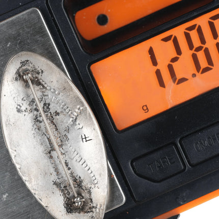 Vintage Hopicrafts Hopi Overlay Silver pin - Estate Fresh Austin