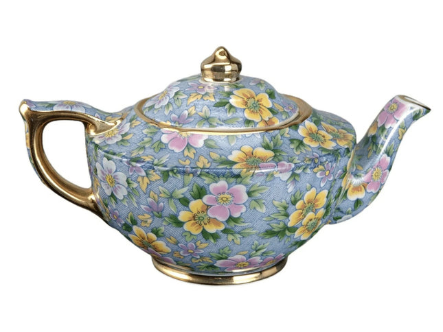 Vintage James Sadler Chintz Petite Fleur Miniature Teapot - Estate Fresh Austin