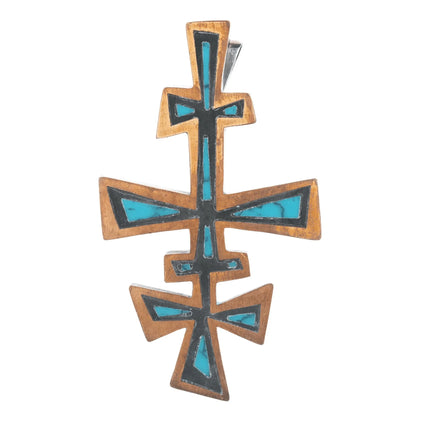 Vintage Los Castillo Onix Negro Freeform mixed metals pendant/pin - Estate Fresh Austin