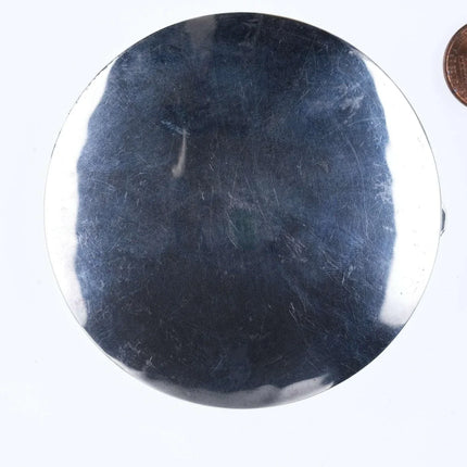 Vintage Mexican Engraved Sterling silver Compact - Estate Fresh Austin