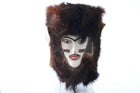 Vintage Mexican Holy Week Ceremonies brn fur covered mask - Estate Fresh Austin