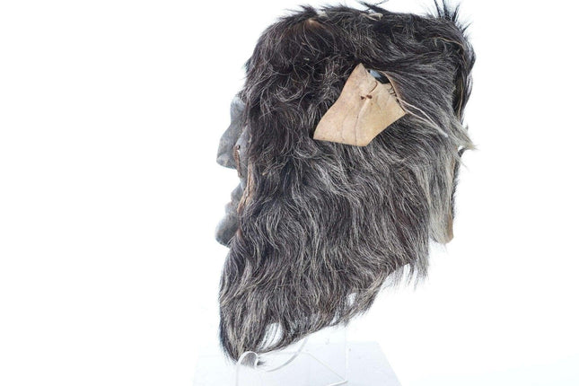 Vintage Mexican Holy Week Ceremonies fur covered mask - Estate Fresh Austin