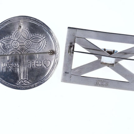 Vintage Mexican Saltillo Sterling Brooch and other pin - Estate Fresh Austin