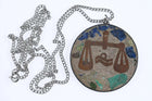 Vintage Mexican Sterling Mixed metals Libra Pendant Scales of Justice - Estate Fresh Austin