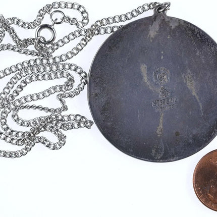 Vintage Mexican Sterling Mixed metals Libra Pendant Scales of Justice - Estate Fresh Austin