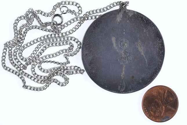 Vintage Mexican Sterling Mixed metals Libra Pendant Scales of Justice - Estate Fresh Austin