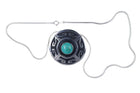 Vintage Mexican sterling turquoise pendant on necklace - Estate Fresh Austin