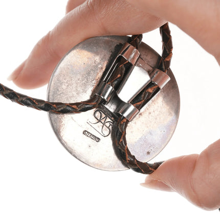 Vintage Modernist Silver German Deutsche Mark Bolo tie - Estate Fresh Austin