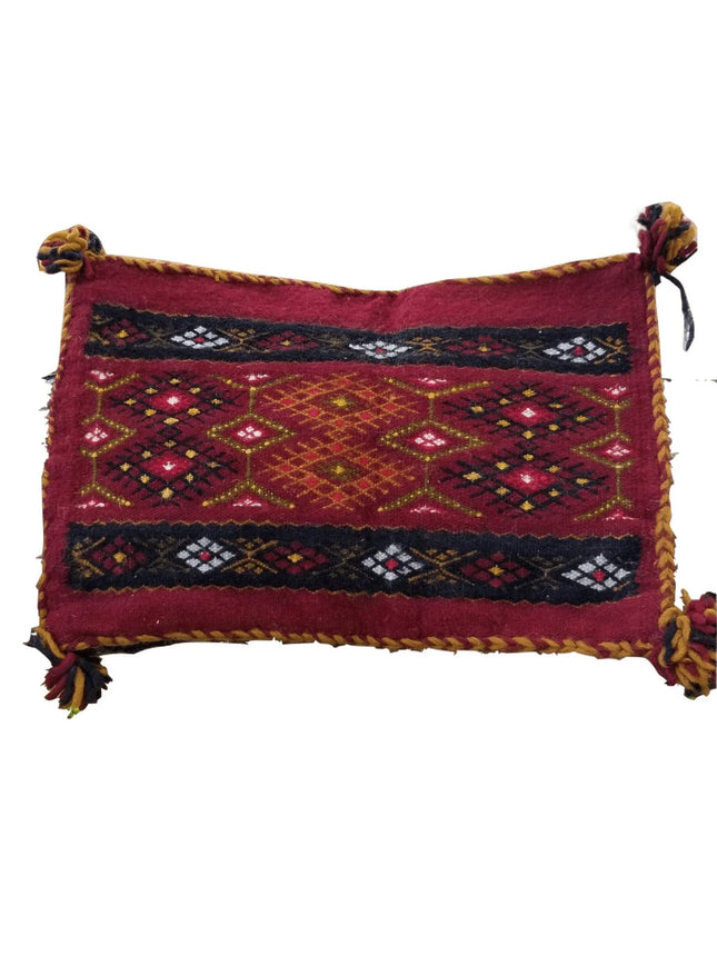 Vintage Moroccan African Tribal Berber Pillow c.1960 new Never Used 19" x 13" - Estate Fresh Austin