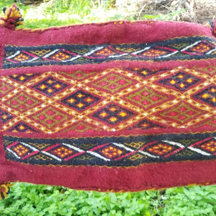 Vintage Moroccan African Tribal Berber Pillow c.1960 new Never Used 19" x 13" - Estate Fresh Austin