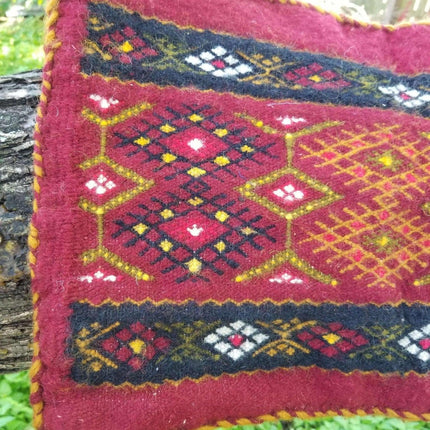 Vintage Moroccan African Tribal Berber Pillow c.1960 new Never Used 19" x 13" - Estate Fresh Austin