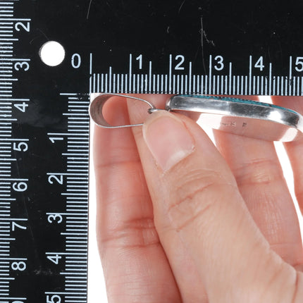 Vintage Nakai Sterling Morenci pyrite matrix turquoise pendant - Estate Fresh Austin