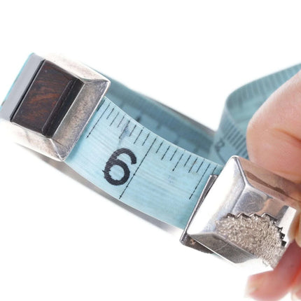 Vintage Native American Cobblestone Tufa Cast Sterling silver cuff bracelet - Estate Fresh Austin