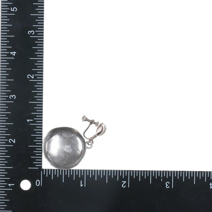 Vintage Native American hand stamped sterling necklace and earrings set - Estate Fresh Austin