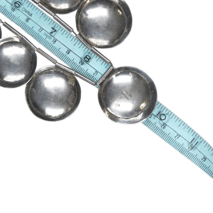 Vintage Native American hand stamped sterling necklace and earrings set - Estate Fresh Austin