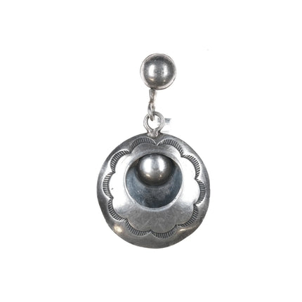 Vintage Native American hand stamped sterling necklace and earrings set - Estate Fresh Austin