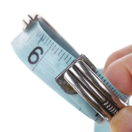 Vintage Native American Mitchell Calabaza Sterling cuff bracelet - Estate Fresh Austin