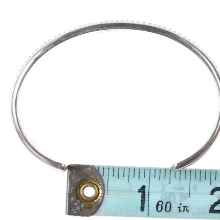 Vintage Native American Mitchell Calabaza Sterling cuff bracelet - Estate Fresh Austin