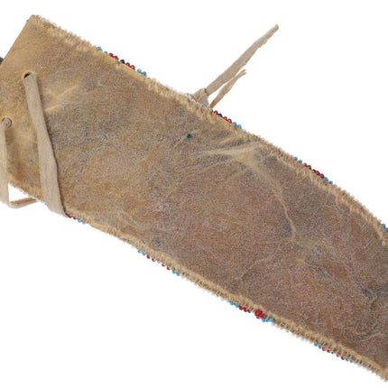 Vintage Native American Plains Indians Sheath with Russell Green River Works Kni - Estate Fresh Austin