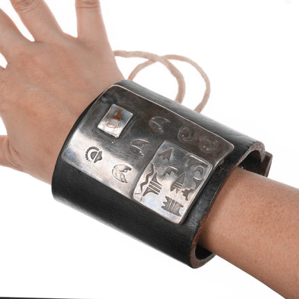 Vintage Native American silver Ketoh Bowguard bracelet - Estate Fresh Austin