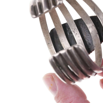 Vintage Native American Silver Royston Turquoise cuff bracelet - Estate Fresh Austin