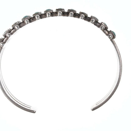 6.25" Vintage sterling triple row Fred Harvey era cuff bracelet - Estate Fresh Austin