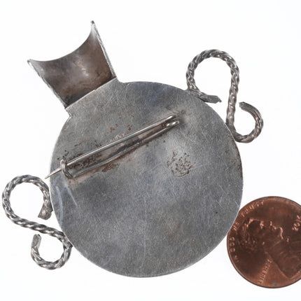 Vintage Native American Silver vase pin - Estate Fresh Austin