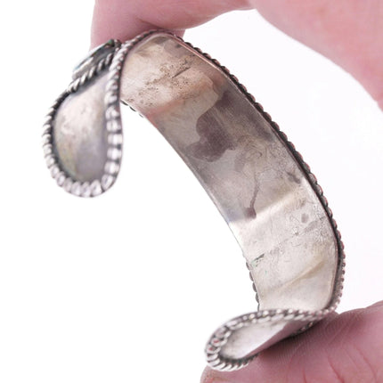 7" Vintage Native American Spiderweb turquoise Bracelet, pendant, and ring set - Estate Fresh Austin