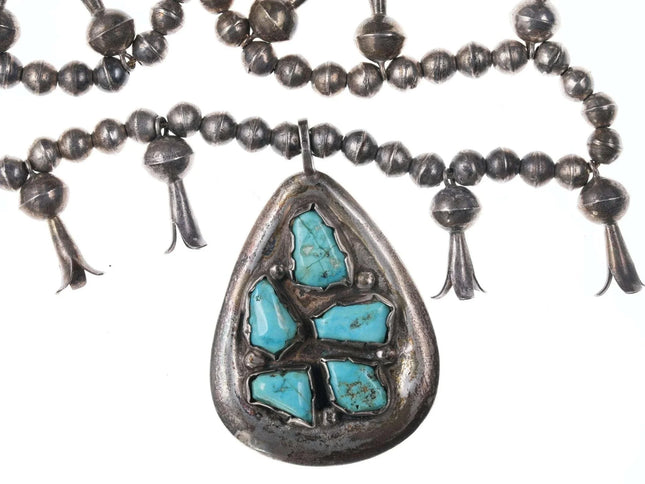 Vintage Native American Squash blossom necklace - Estate Fresh Austin