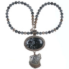 Vintage Native American sterling and black jasper necklace - Estate Fresh Austin